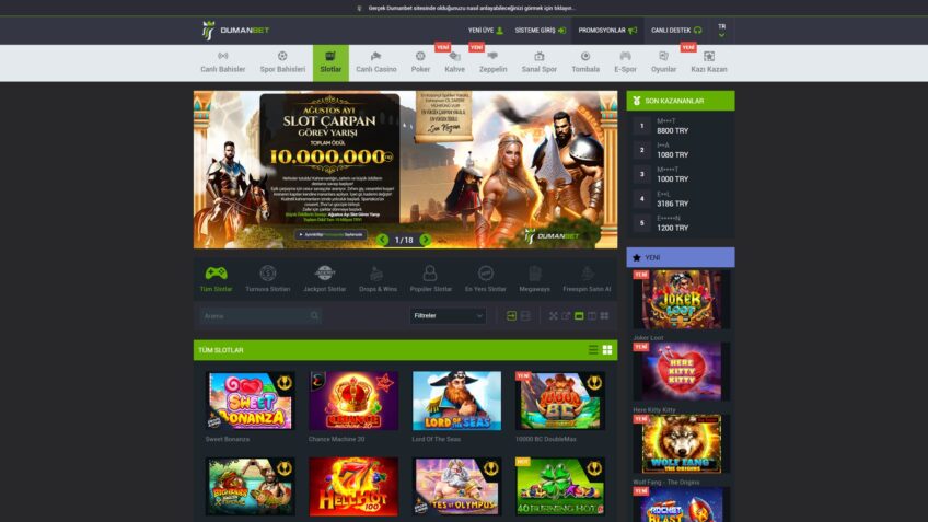 dumanbet slot oyunları