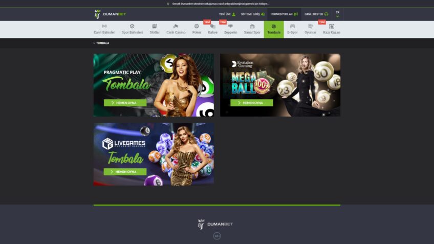 dumanbet tombala çekilişleri